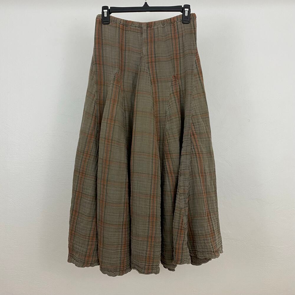 Free People x CP Shades Lily Cotton Maxi Skirt - Olive Brown? - Size XS